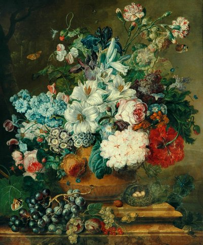 Flowerpiece, 1806 by Johannes Lindhorst